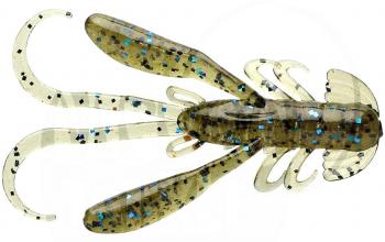 3.5" Rush Craw - 724 Green Pumpkin Blue